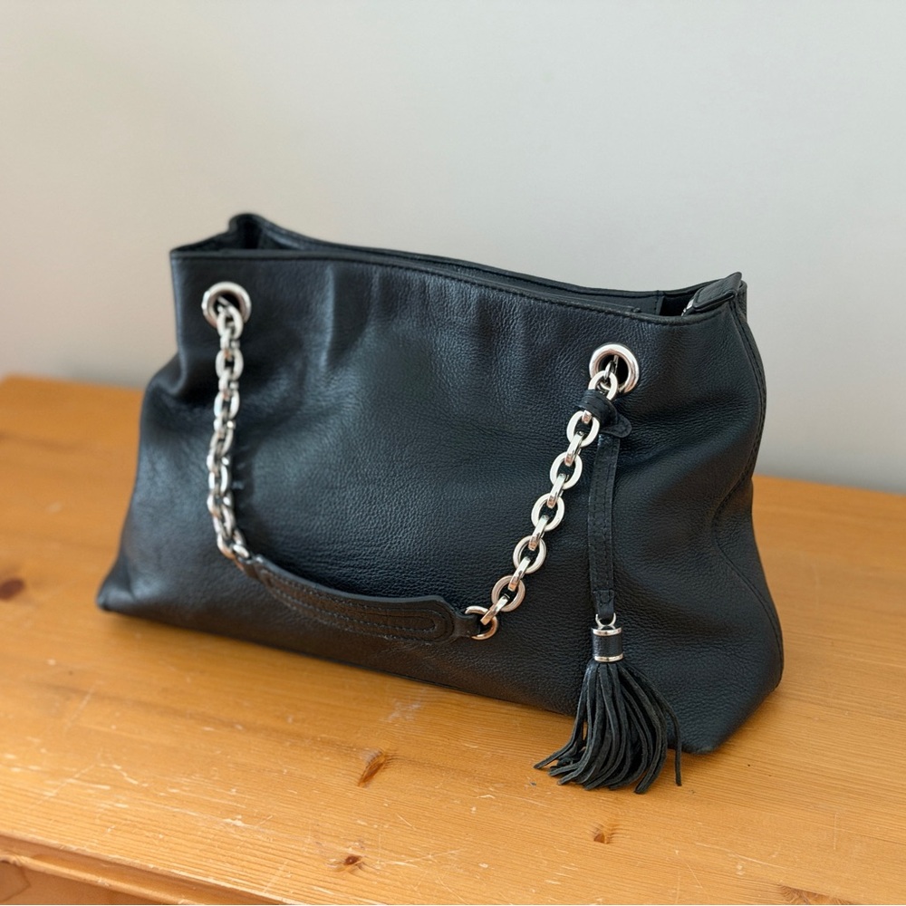 Danier Black Leather Shoulder Bag